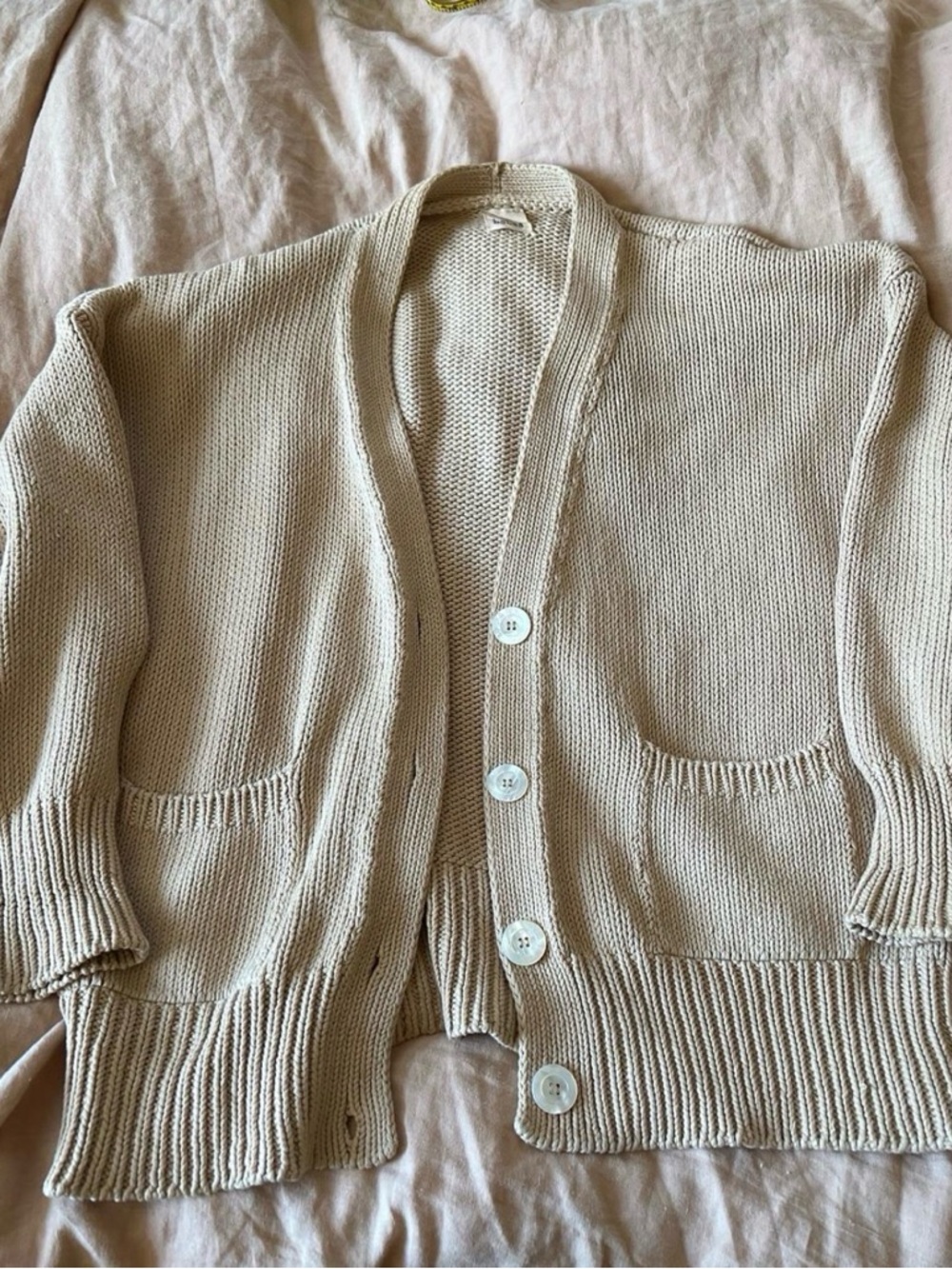 Babaa Cream/tan no 16 cardigan